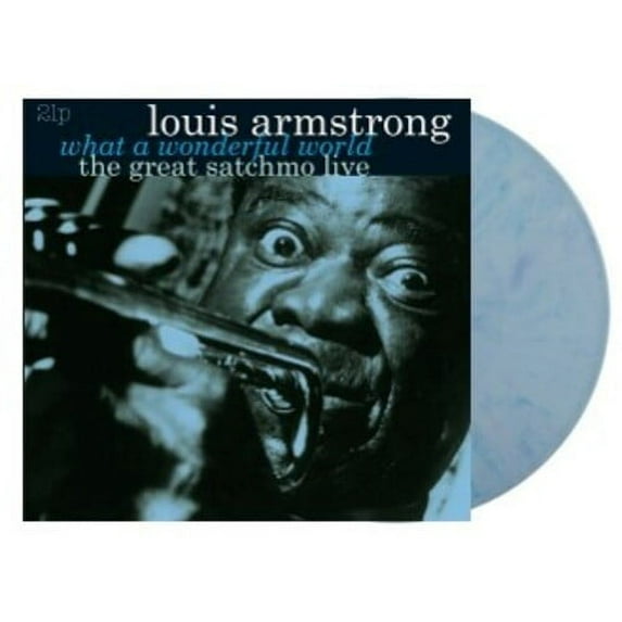 Louis Armstrong - What A Wonderful World / The Great Satchmo Live - Ltd 180gm Blueberry Vinyl - Jazz