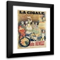 thumbnail image 1 of Louis Bergé 14x18 Black Modern Framed Museum Art Print Titled - The Cigale John Hewelt (1880-1900), 1 of 5