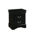 thumbnail image 1 of Louis Black Finish Philippe III Nightstand, 1 of 5