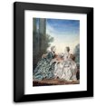 thumbnail image 1 of Louis Carrogis Carmontelle 17x24 Black Modern Framed Museum Art Print Titled - Mme De Breget and Mme D'Alencon (1760), 1 of 5