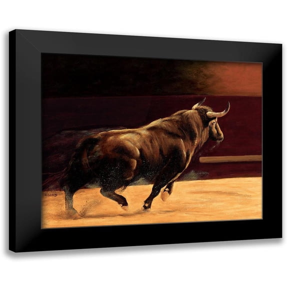 Louis, Ch. 14x12 Black Modern Framed Museum Art Print Titled - La charge