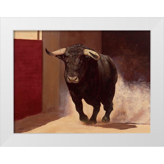 Louis, Ch. 14x12 White Modern Wood Framed Museum Art Print Titled - A Galopar