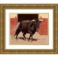 thumbnail image 1 of Louis, Ch. 31x26 Gold Ornate Wood Framed with Double Matting Museum Art Print Titled - Aldinegro, 1 of 4