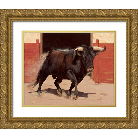 Louis, Ch. 31x26 Gold Ornate Wood Framed with Double Matting Museum Art Print Titled - Aldinegro