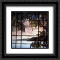 thumbnail image 1 of Louis Comfort Tiffany 2x Matted 20x20 Black Ornate Framed Art Print 'View of Oyster Bay', 1 of 2