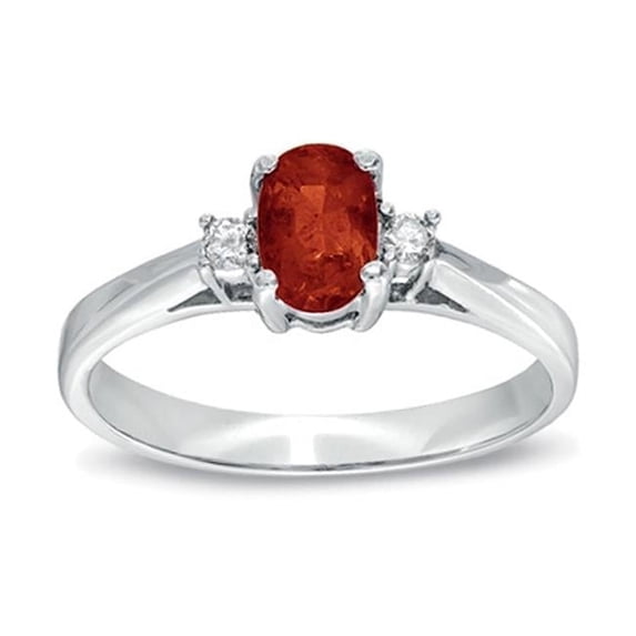 Louis Creations 0.55 CTTW Natural Heated Ruby & Diamond Ring Set, 14K Gold - Size 9
