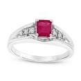 thumbnail image 1 of Louis Creations R2444RD-8.5 0.68 CTTW Natural Heated Ruby & Diamond Ring Set, 14K Gold - Size 8.5, 1 of 1