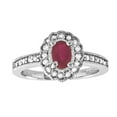 thumbnail image 1 of Louis Creations RL1343RD-8.5 0.75 CTTW Natural Heated Ruby & Diamond Fashion Ring Set, 14K Gold - Size 8.5, 1 of 1