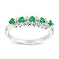 thumbnail image 1 of Louis Creations RL1485ED-5.5 0.40 CTTW Emerald & Diamond Fashion Band Set, 14K Gold - Size 5.5, 1 of 1