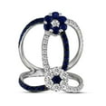 thumbnail image 1 of Louis Creations RL2040SD-5.5 2.00 CTW Diamond & Sapphire Fashion Ring, 18K Gold - Size 5.5, 1 of 1
