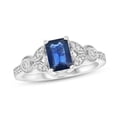 thumbnail image 1 of Louis Creations RL2190SD-5 1.15 CTW Sapphire & Diamond Ring, 14K White Gold - Size 5, 1 of 1