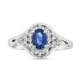 thumbnail image 1 of Louis Creations RL2220SD-9 0.25 CTW Diamonds & Sapphire Ring, 14K Gold - Size 9, 1 of 1