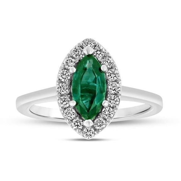 Louis Creations RL2859ED-7 1.37 CTW Diamond & Ruby Ring, 14K White Gold - Size 7