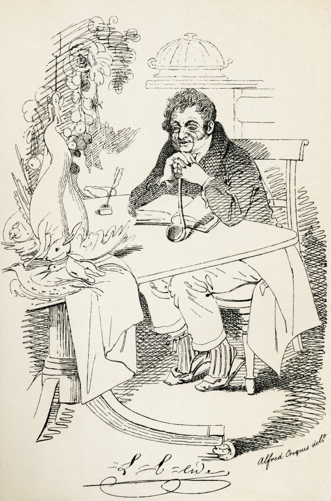 Louis Eustache Ude 19Th Century Author Of The French Cook From The Maclise Portrait Gallery Published 1898 Canvas Art - Ken Welsh Design Pics (12 x 19)