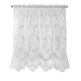 thumbnail image 1 of Louis Floral Lace Window Balloon Curtain Panel 55" x 63" in White, 1 of 5