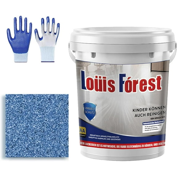 Louis Forest Epoxy Floor Paint, 2025 New Epoxy Colored Sand Floor Paint, 0.5 Kg High-Gloss Marble Effect Garage FloorPaint Self Leveling for Indoor and Outdoor