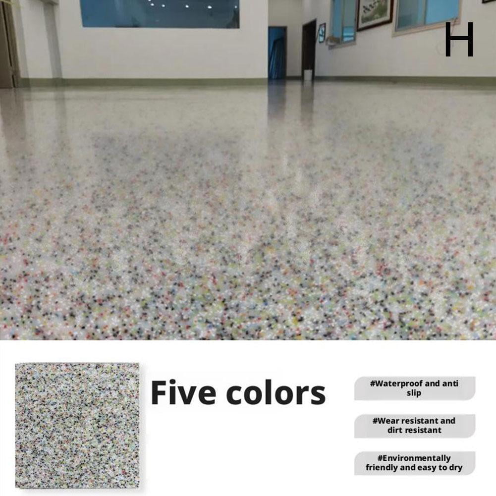 Louis Forest Epoxy Floor Paint, High-Gloss Marble Effect Epoxy Floor Coating, Colored Sand Self Leveling Floors Painting Garage, Quick-Dry Wear-Resistant Non-slip, for Garage, Floors