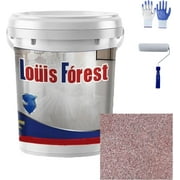 Louis Forest Epoxy Floor Paint, High-Gloss Marble Effect, Waterproof, Concrete Floor Paint (Dark Gray)
