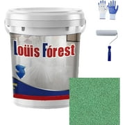 Louis Forest Epoxy Floor Paint, High-Gloss Marble Effect, Waterproof, Concrete Floor Paint (Dark Gray)
