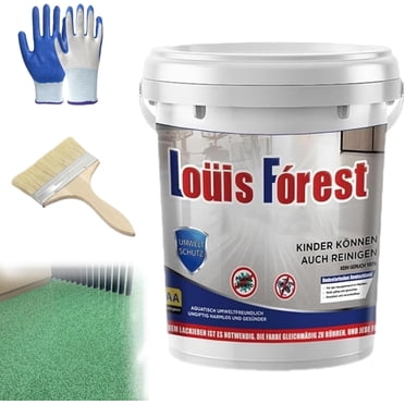 Louis Forest Epoxy Floor Paint, High-Gloss Marble Effect Epoxy Floor