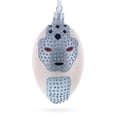 thumbnail image 1 of French Designer Jeweled Panther Glass Egg Christmas Ornament 4 Inches, 1 of 5