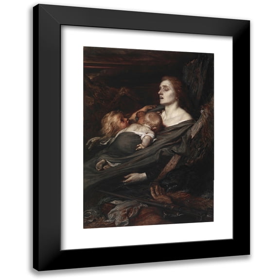 Louis Gallait 18x24 Black Modern Framed Museum Art Print Titled - War (1872)