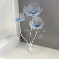 thumbnail image 1 of Louis Garden 1.7m Silk Poppy Artificial Flower Party Backdrop Giant Flowers for Decoration, Blue, 1 of 7