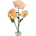 thumbnail image 1 of Louis Garden 5.9’ High 1-Base Silk Poppy Artificial Flower Backdrop Giant Flowers for Decoration, Champagne, 1 of 8