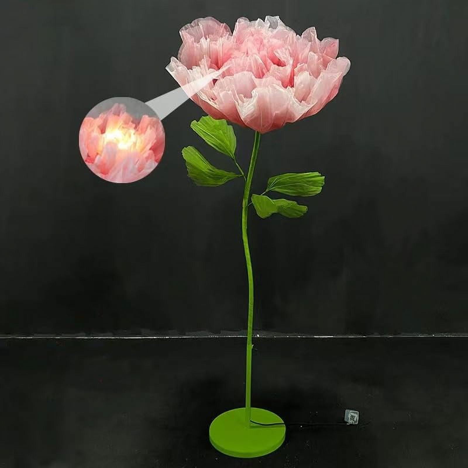 Louis Garden 6.56’ High 90cm Electric Silk Artificial Flower Backdrop Flowers for Decoration, Pink