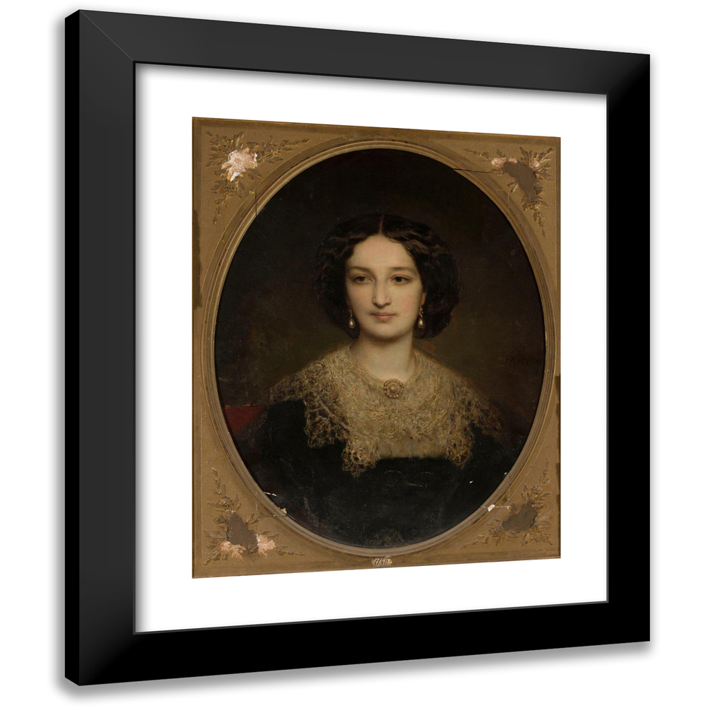 Louis-Gustave Ricard 12x14 Black Modern Framed Museum Art Print Titled - Portrait of Katarzyna Potocka Nee Branicka (circa 1855) - image 1 of 5