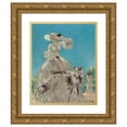 thumbnail image 1 of Louis Icart 20x24 Gold Ornate Framed and Double Matted Museum Art Print Titled - In Versailles, 1 of 4