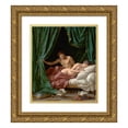 thumbnail image 1 of Louis-Jean-François Lagrenée 20x23 Gold Ornate Framed and Double Matted Museum Art Print Titled - Mars and Venus, Allegory of Peace (1770), 1 of 4