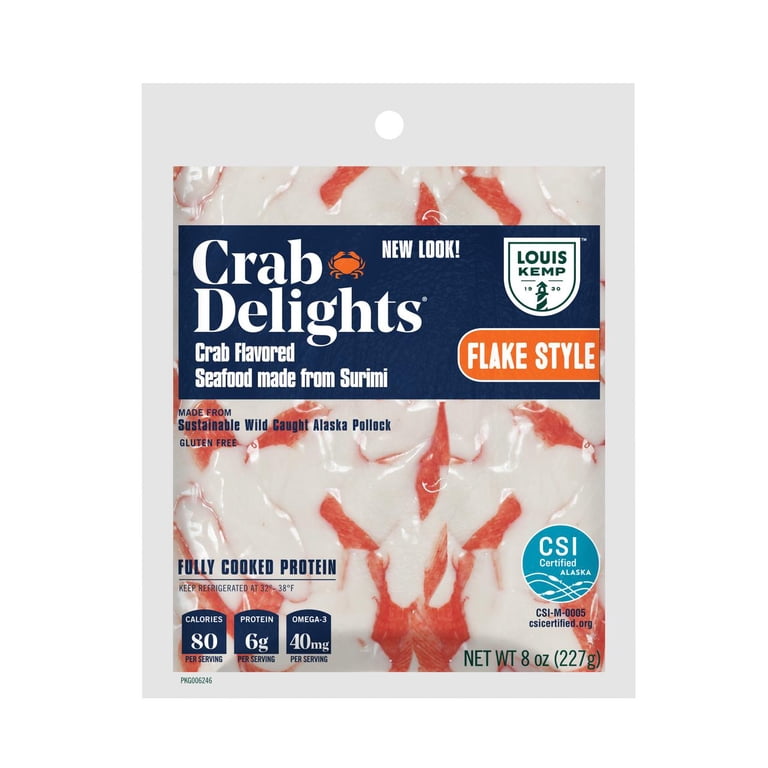 Louis Kemp Crab Delights Fresh Wild Alaska Pollock Imitation Crab