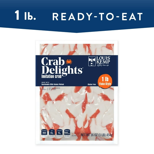 Louis Kemp Delights Fresh Wild Alaska Pollock Imitation Crab Flake