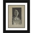 thumbnail image 1 of Louis Léopold Boilly 11x14 Black Ornate Wood Framed Double Matted Museum Art Print Titled: Minerva (Study After a Sculpture), 1 of 5