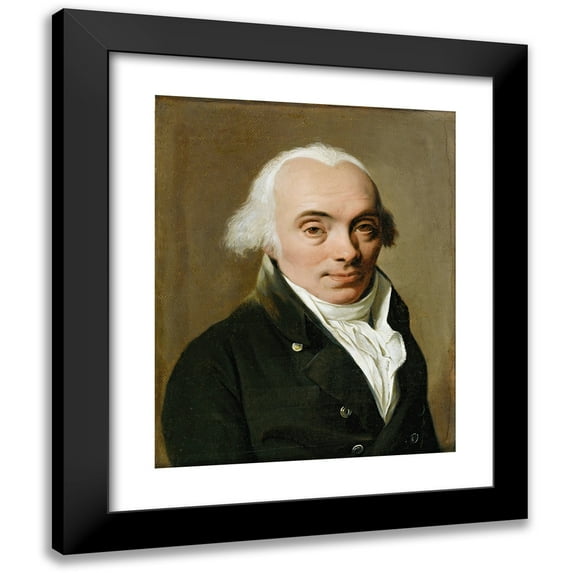 Louis Léopold Boilly 15x18 Black Modern Framed Museum Art Print Titled - Presumed Portrait of Alexandre Lenoir