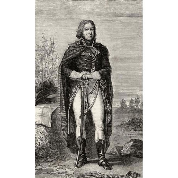 Louis Lazare Hoche 1768-1797 French General During The French Revolutionary Poster Print - 11 x 19