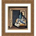 thumbnail image 1 of Louis Marcoussis 2x Matted 20x24 Gold Ornate Framed Art Print 'The Open Door', 1 of 2