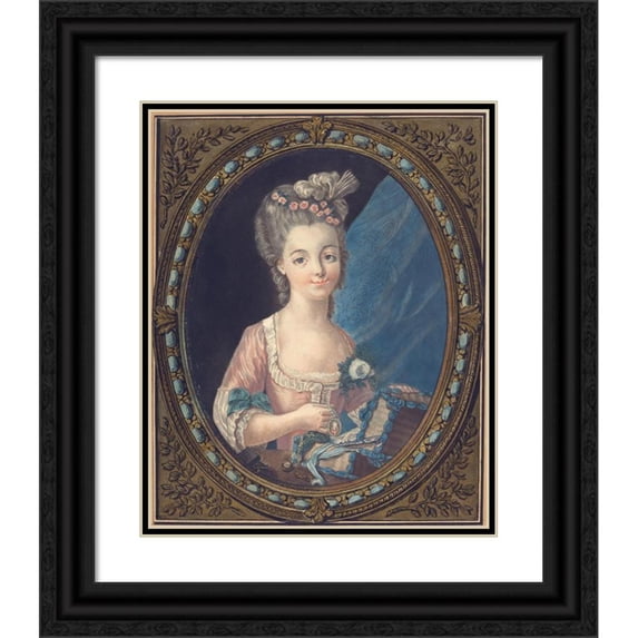 Louis-Marin Bonnet 15x18 Black Ornate Wood Framed Double Matted Museum Art Print Titled - The Marriage Presents (1770s)