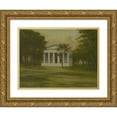 thumbnail image 1 of Louis Martin Wool 14x12 Gold Ornate Wood Frame and Double Matted Museum Art Print Titled - The Old State House on New Haven&nbsp;Green (19th&nbsp;Century), 1 of 4