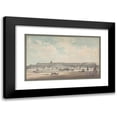 thumbnail image 1 of Louis Nicolas de Lespinasse 24x16 Black Modern Framed Museum Art Print Titled - The Chateau De Versailles Seen from the Gardens (1779), 1 of 5