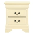 thumbnail image 1 of Louis Philippe 2-Drawer Beige Nightstand (24"H x 21"W x 16"D), 1 of 5
