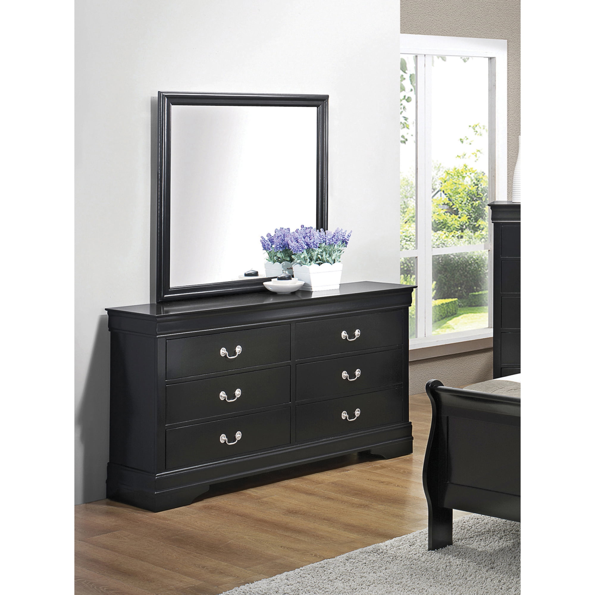 Acme Furniture Louis Philippe 6-Drawers Platinum Dresser 26735 - The Home  Depot