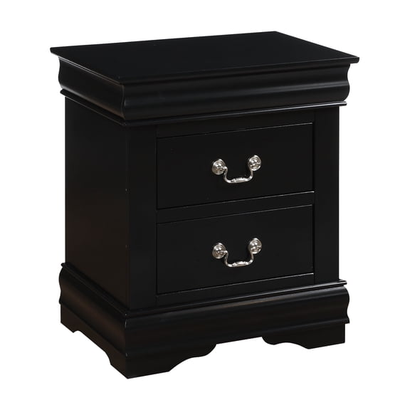 Louis Philippe Black Finish Nightstand