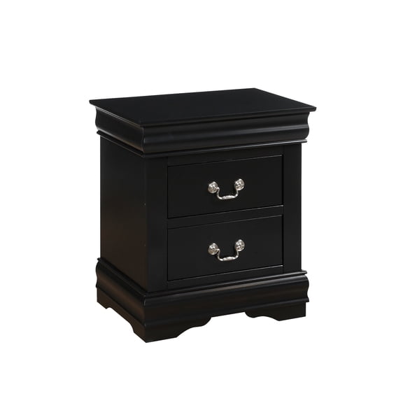 Louis Philippe Black Finish Nightstand
