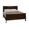thumbnail image 1 of Louis Philippe Eastern King Panel Sleigh Bed Cappuccino, 1 of 3