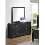 Louis Philippe Mirror Black