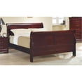 thumbnail image 1 of Louis Philippe Traditional Red Brown Sleigh Full B, 1 of 7
