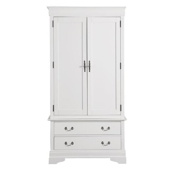 Louis Phillipe Armoire, White