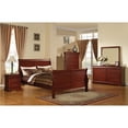 thumbnail image 1 of Louis Phillipe III Queen Bed, Cherry, 1 of 1